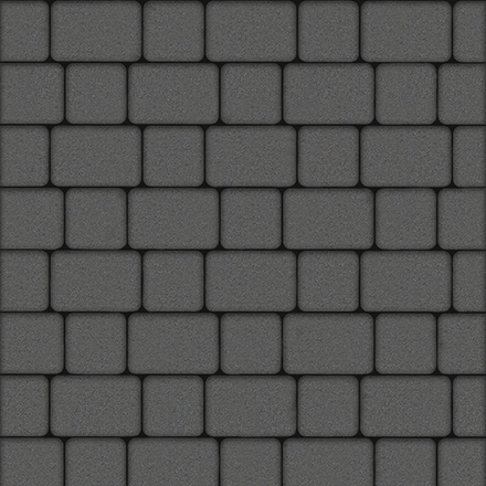 Тротуарная плитка КЛАССИКО - Стандарт Серый, комплект из 2 видов плит