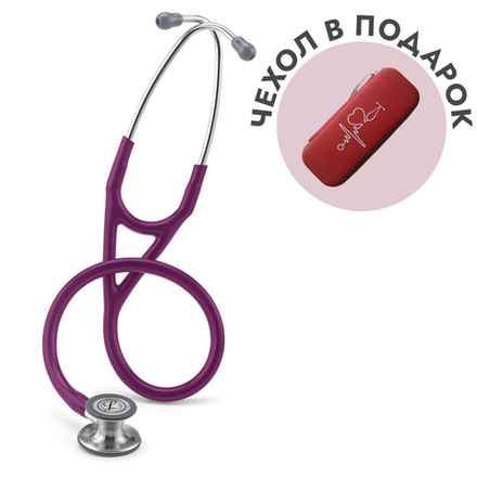 Стетоскоп Littmann Cardiology IV, сливовый, стальная акустическая головка (6156)