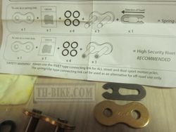 JT Dual Connecting Link- DL Type. 520 Chain. O-ring. ASMX.