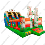 Коммерческий батут "Фермерские зверята"
