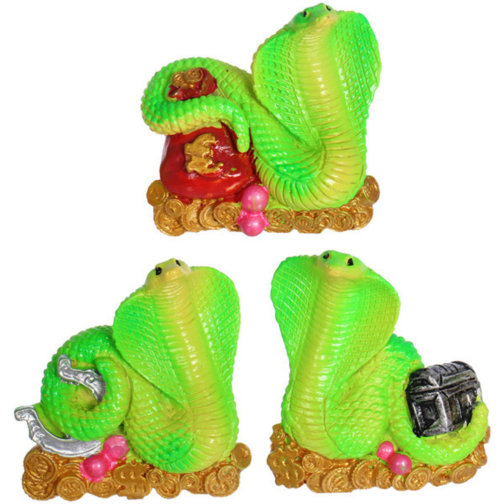 Магнит «Змея с богатствами» 5,5*6 см, микс