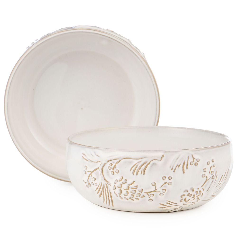 НАБОР САЛАТНИКОВ КОЛЛЕКЦИЯ "PINE CONES", 2 ШТ. / 16,7*16,5*6,9 СМ, 1000 МЛ