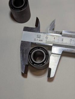 Сайлентблок двигателя скутера и мопеда 25х35х12 мм комплект 2 шт, резиновый, универсальный