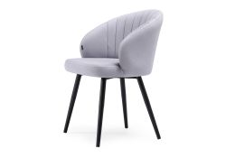 Стул на металлокаркасе Бэнбу черный / velutto 49