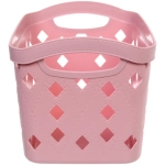 Корзинка для хранения «ЭНИГАРТ», цвет пудровая роза, 31.8*21.5*20.3см