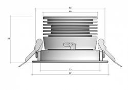 Встраиваемый светильник 6063 Point COB 0831402