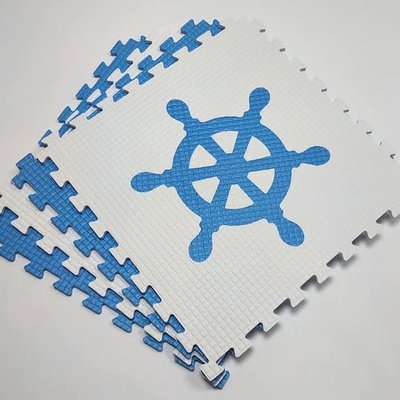 Мягкий пол "Моряк" 500x500x10 мм 45 шор