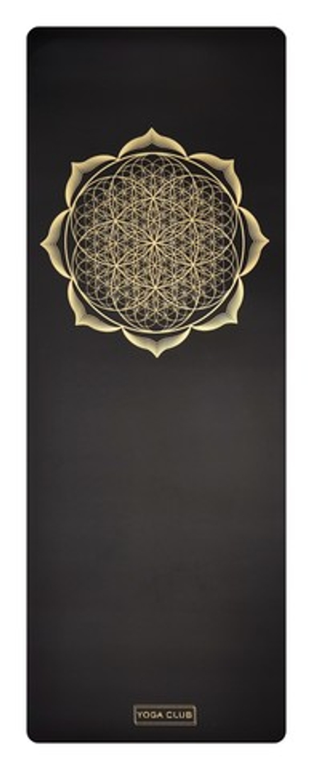 Каучуковый йога коврик Flower Gold Pro 185*68*0,45 см