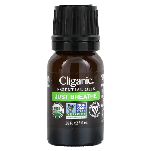 Cliganic, Смесь эфирных масел, Just Breathe, 10 мл (0,33 жидк. унц.)
