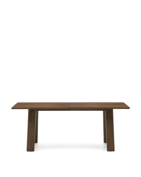 Раздвижной стол Arlen 200-250х95 см, массив дуба и шпон ореха