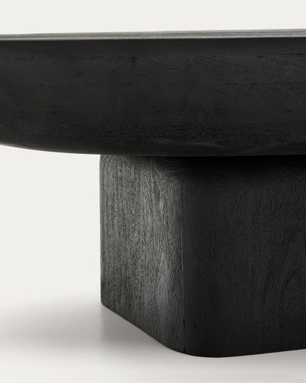 Ovak Журнальный столик из акации с чёрной отделкой 140 x 70 см