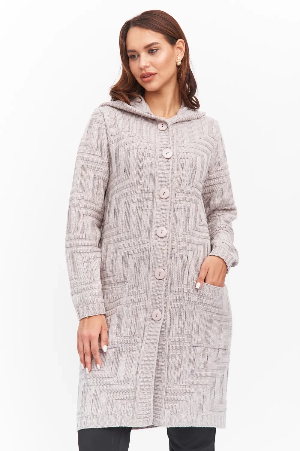 Кардиган 351866 к/бежевый