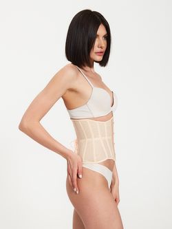 Нюдовый прозрачный корсет MINI