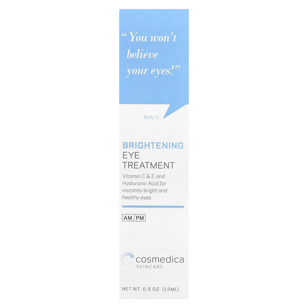 Cosmedica Skincare, осветляющее средство для области глаз, 15 мл (0,5 унции)