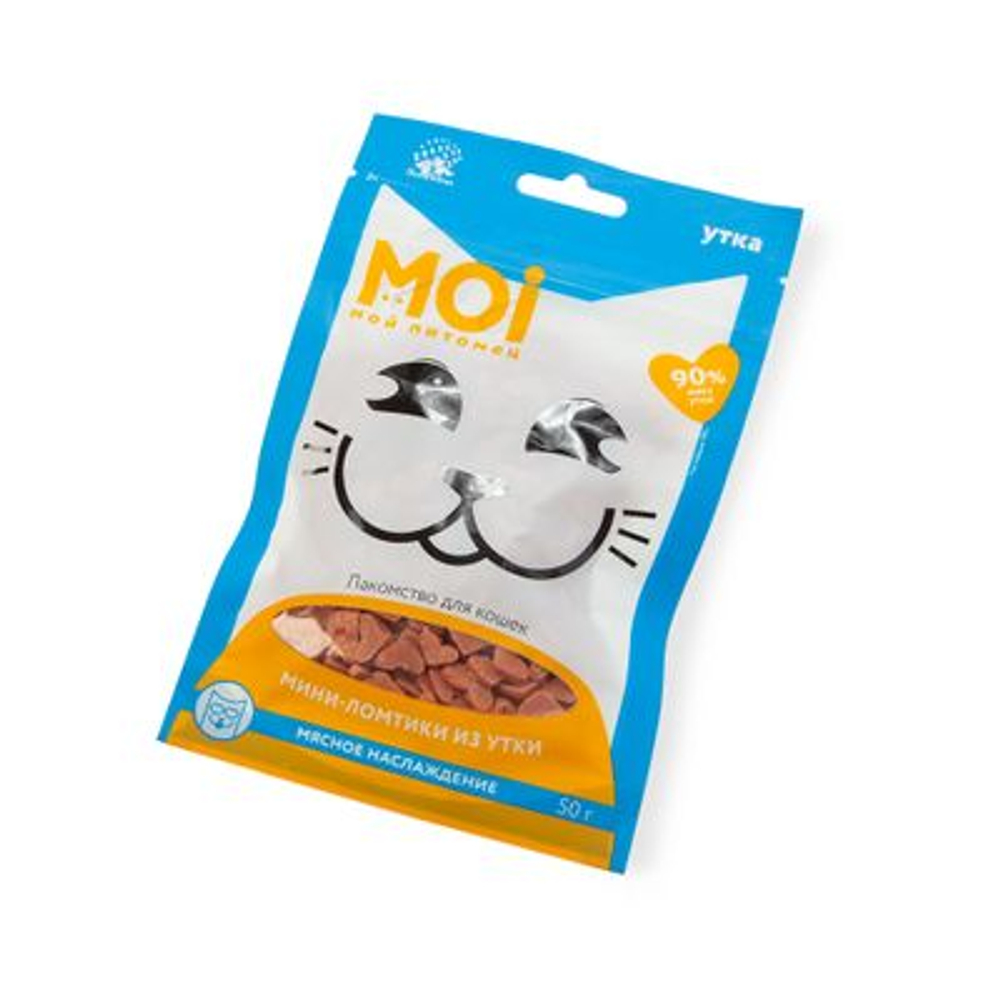 Moi для кошек мини-ломтики из утки 50г