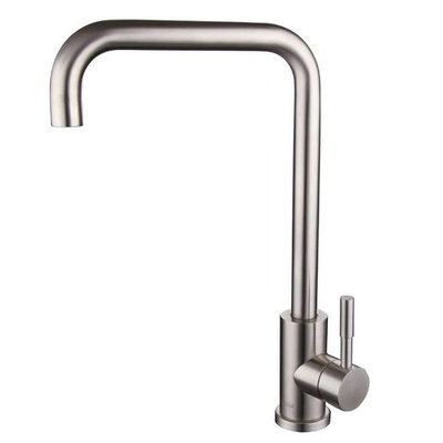 Смеситель для кухни, РМС, с картриджем, нерж, SUS124-017F-1