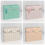 Пакет подарочный 32х26х13см "Леди" с тиснением (Микс)