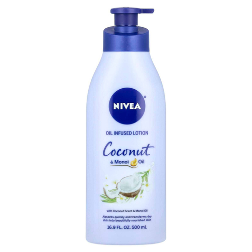 Nivea, Масляный лосьон, кокосовое масло и масло монои, 500 мл (16,9 жидк. унц.)