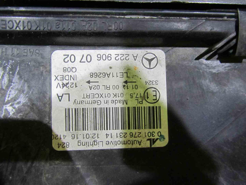 Битая Фара левая Mercedes S w222 (2013-2017) LED