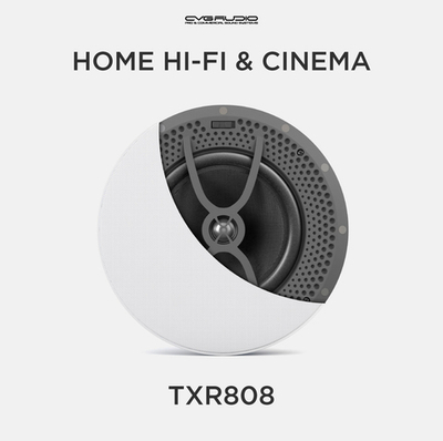CVGAUDIO TXR808 Двухполосные встраиваемые 8” акустические системы Hi-Fi класса, 80W(RMS) / 8ohm, frameless дизайн, белый