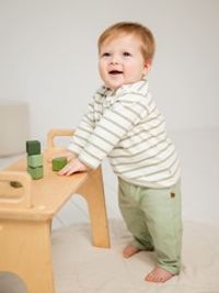 Лонгслив "Полоска Олива" 0+
