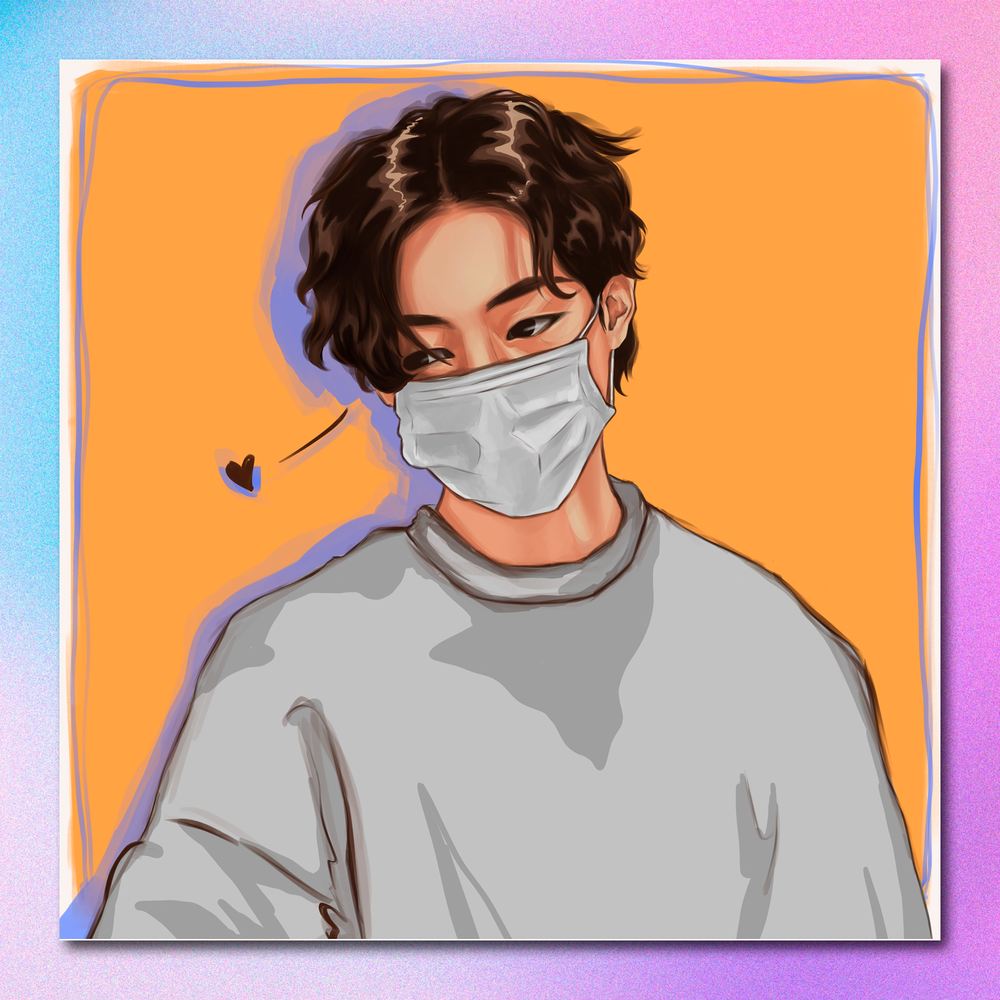 Арт принт / art.lior / BTS / Тэхён #1