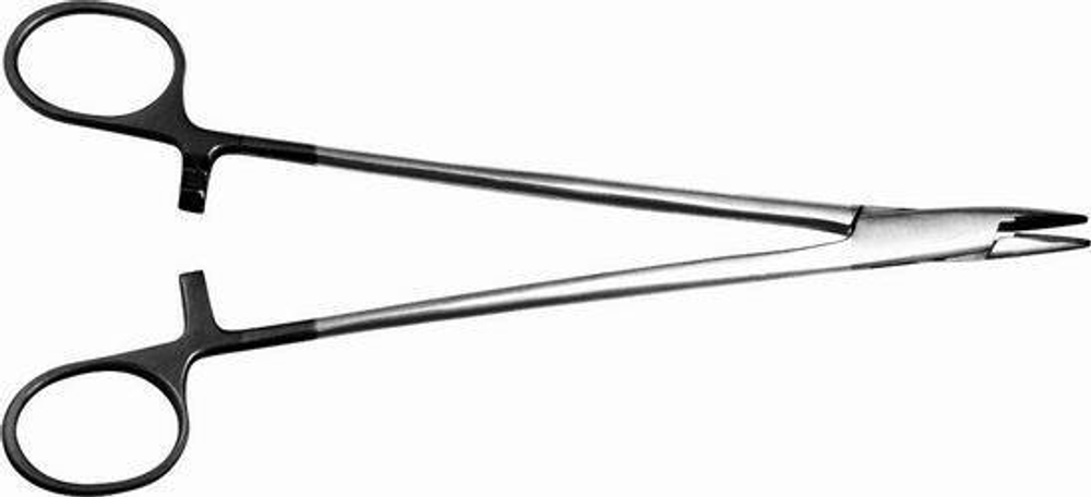 ТМ- И-10-28 Иглодержатель общехирургический, армир. тв. сплавом, 160 мм (НОВОЕ ИСПОЛНЕНИЕ)