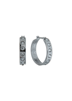 "Транч" серьги в серебряном покрытии из коллекции "Elementary" от Jenavi с замком конго