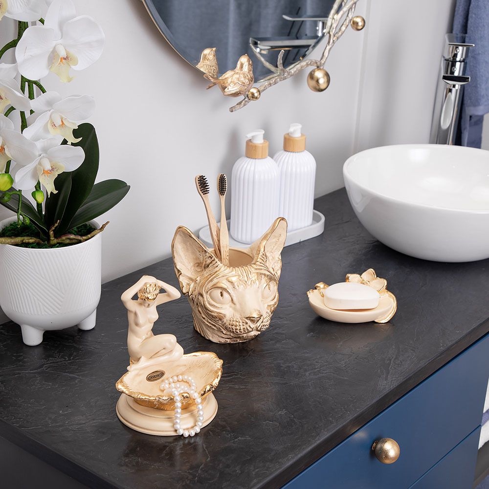 Мыльница Орхидея Калипсо Айвори