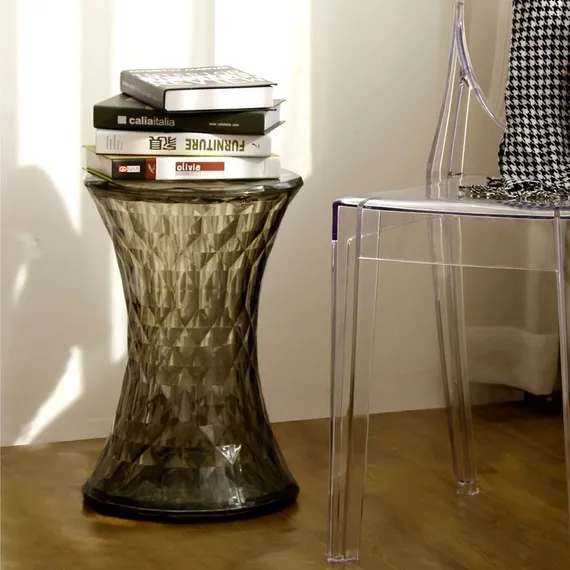 Дымчатый прозрачный табурет Stone | Marcel Wanders | Купить в Hallberg.ru