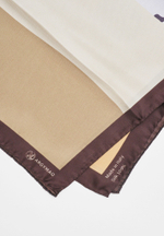 Шелковый платок KERUEN BEIGE 70×70