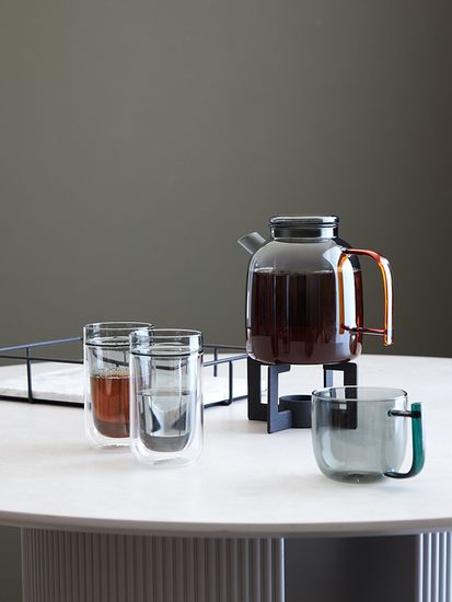 Набор из чайника и двух чашек misty, 1,5 л