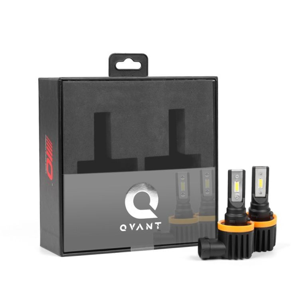 Светодиодные лампы H8/H9/H11 Optima LED QVANT, 5000K, 12-24V (комплект, 2шт)