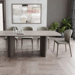 Стол овальный Denver 200, шпон / две опоры