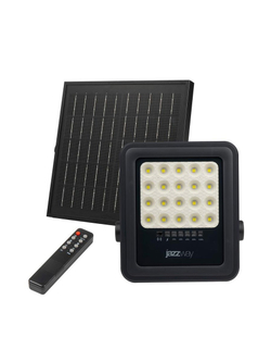Прожектор светодиодный PFL SOLAR 02 50 6500К GR IP65 ДО с солнечн. панелью и пультом Pro+ JazzWay 5058460