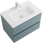 Тумба с раковиной BelBagno 70 KRAFT 39-700/390-2C-SO-AO+BB700/390ETL голубая матовая