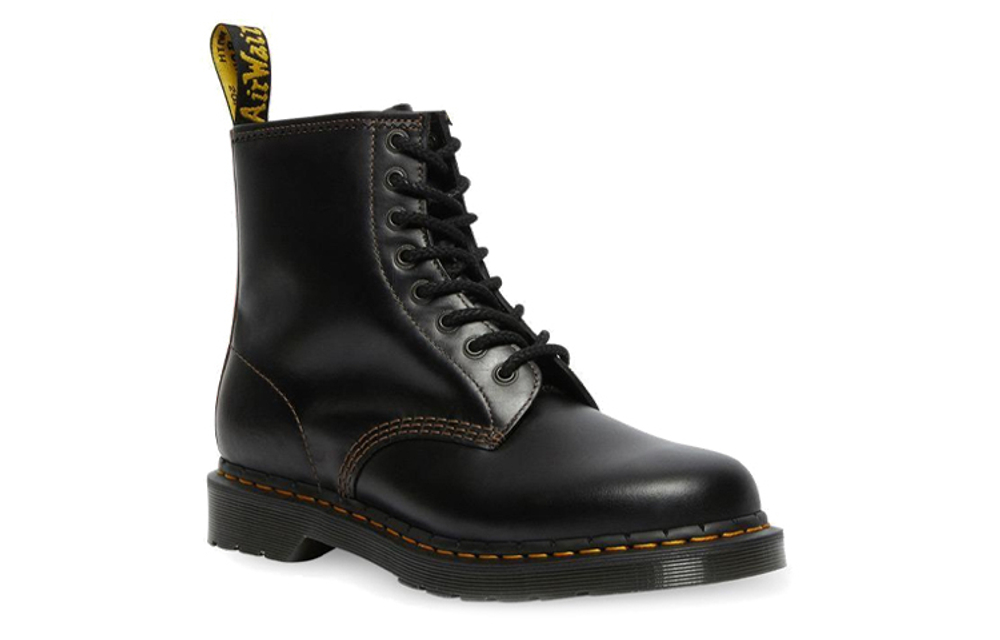 Dr.Martens Martin 1460 Abruzzo Leather Cartridge Martin Boots Men's Black Palm