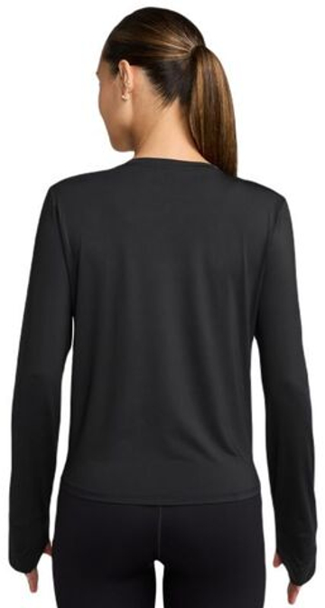 Женская теннисная футболка с длинным рукавом Nike One Classic Dri-FIT Long Sleeve - черный/белый