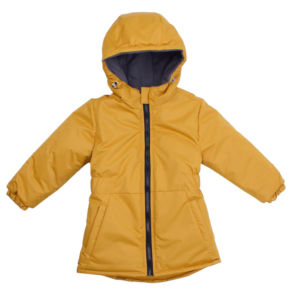 Куртка для девочек 2401-07 мембрана р.104-110 горчица (Ириска)