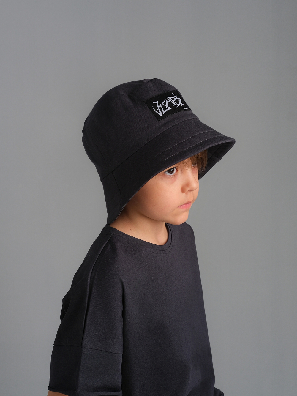 Панамка трикотажная подростковая ГРАФФИТИ (Графит)