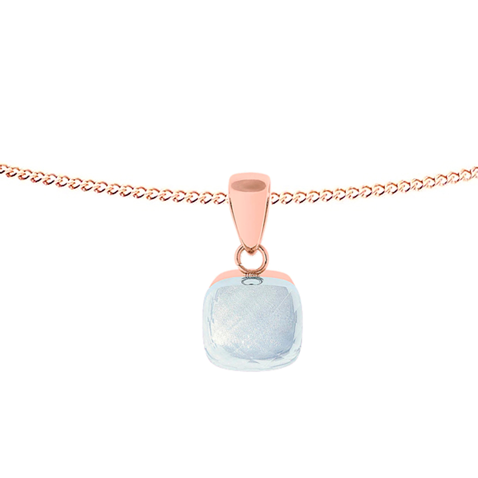 Колье Qudo Firenze arctic blue opal 400368.1 BL/RG