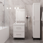 Тумба д/ванной "РИФ-60" 2 ящика  белый под рак."Fest- 60"  мебельный (Sanita Luxe)(ПВХ)