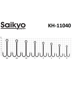 Крючки двойные LONG SHANK KH-11040 BN