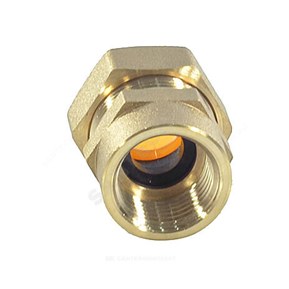 Муфта латунь 15Aх1/2" обжим/ВР для газоснабжения STAHLMANN SSFG1501/2BGZ