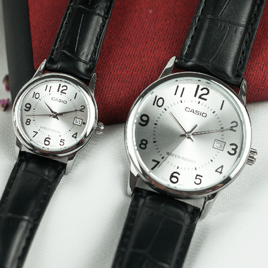 Парные часы Casio Standard: MTP-V002L-7B и LTP-V002L-7B