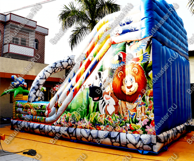 Коммерческий надувной батут "Солнечный остров" 7.5*5*5 м
