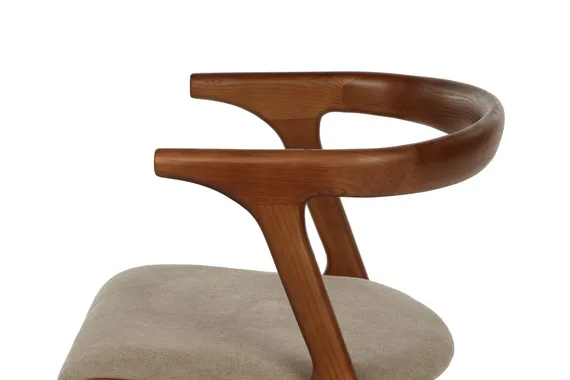 Стул Soliver, орех с бежево-серой обивкой