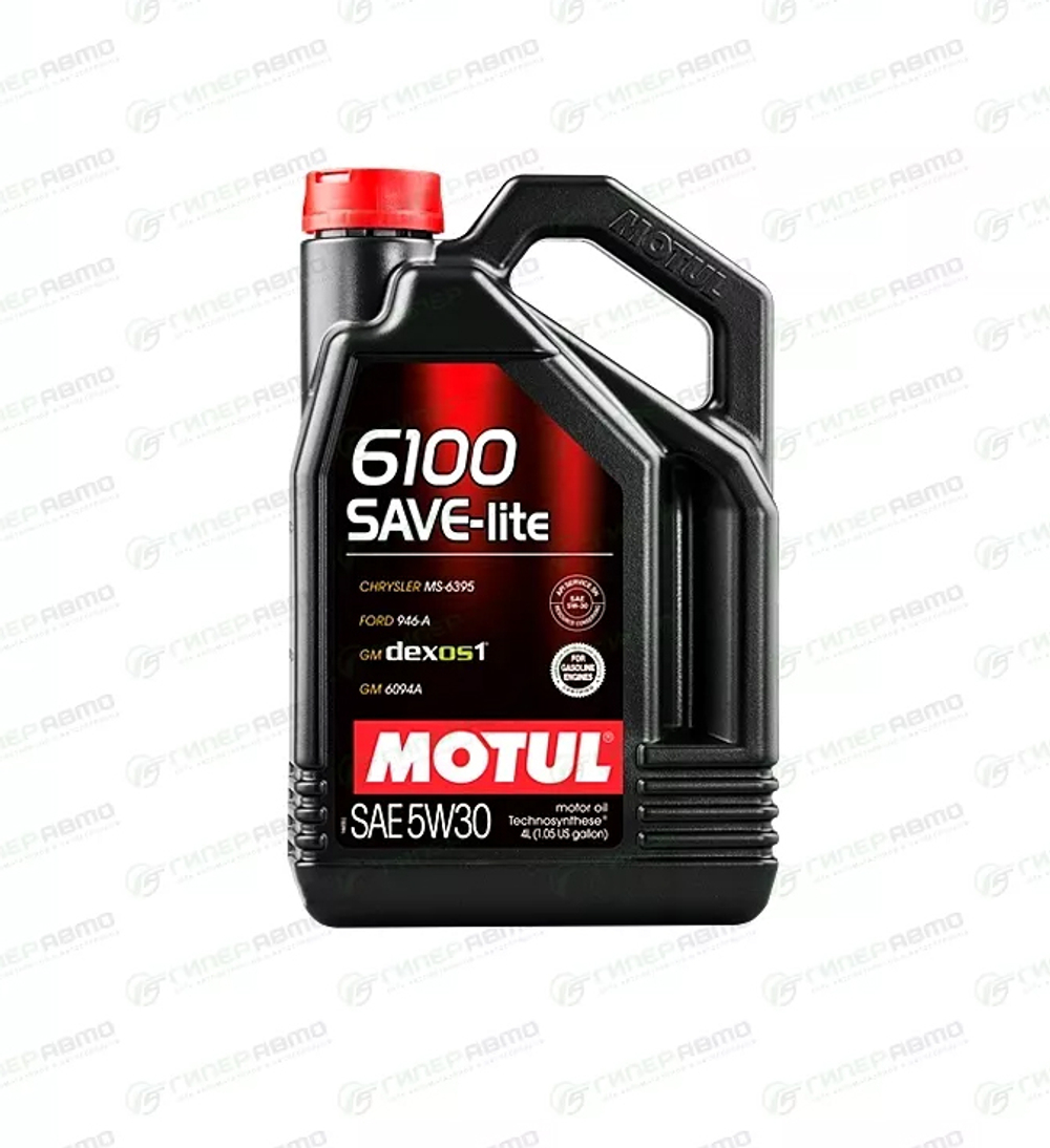 Масло Motul 6100 Save Lite 5W30 SL ILSAC GF-5 4л синтетика
