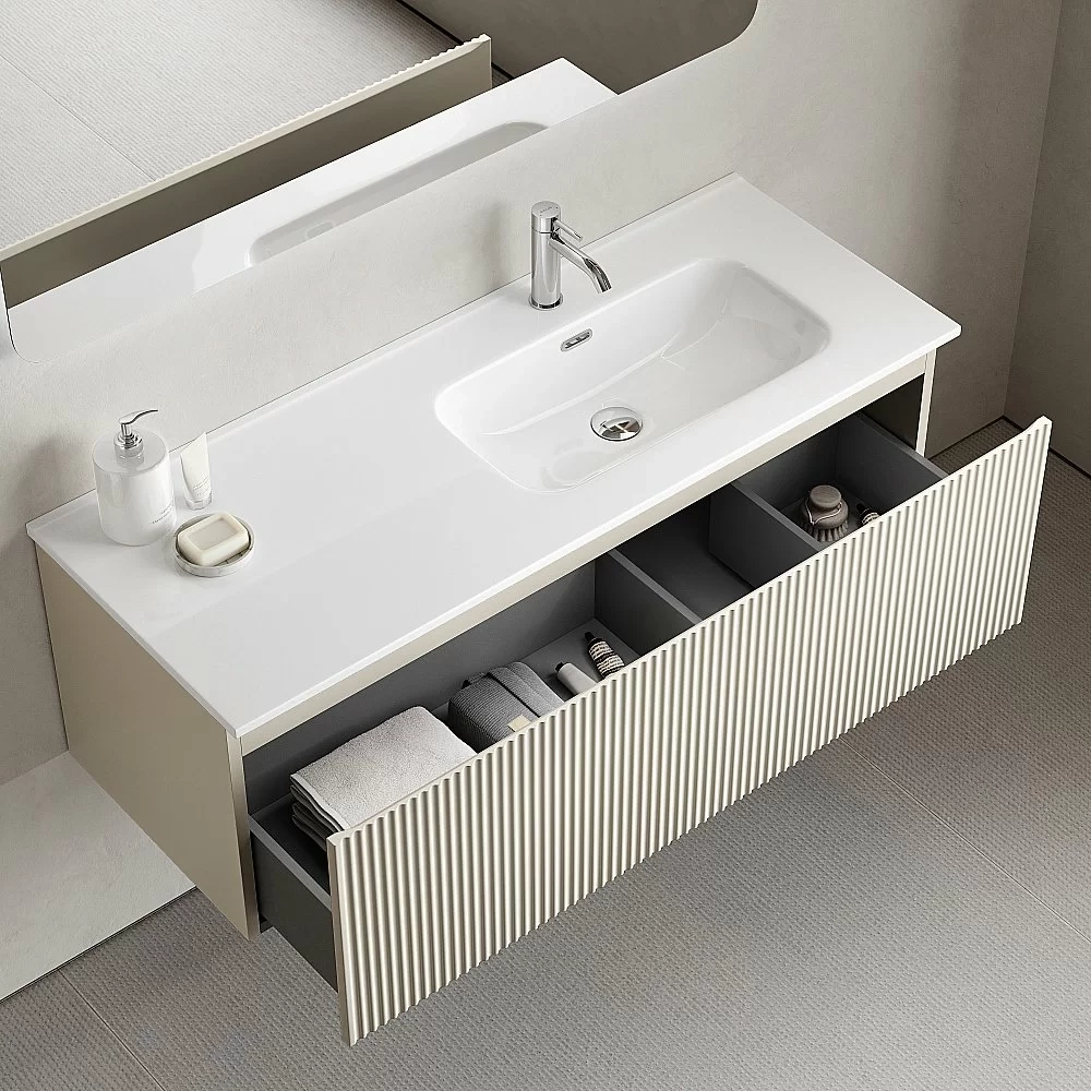 Тумба с раковиной Sancos Snob R 1.0 SNR1.0120LCE/SNR1.0120RCE Beige Soft