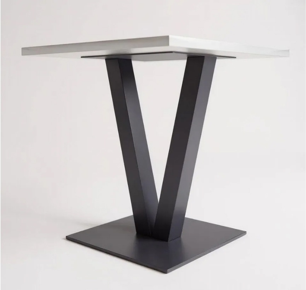 Подстолье №46, V-образное, 50х50х75см, красное, п.т. 8х8см